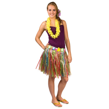 Boland hawaii rokje multi kleuren (45 cm)
