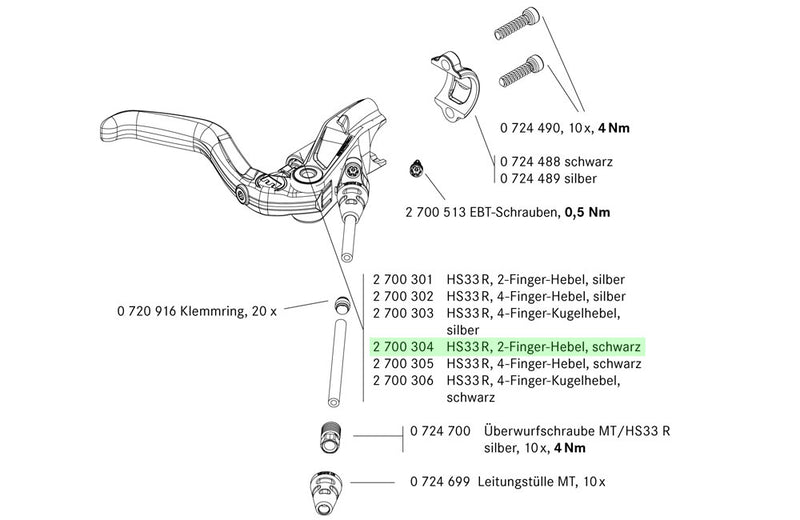 Load image into Gallery viewer, Magura remgreep hs33r
