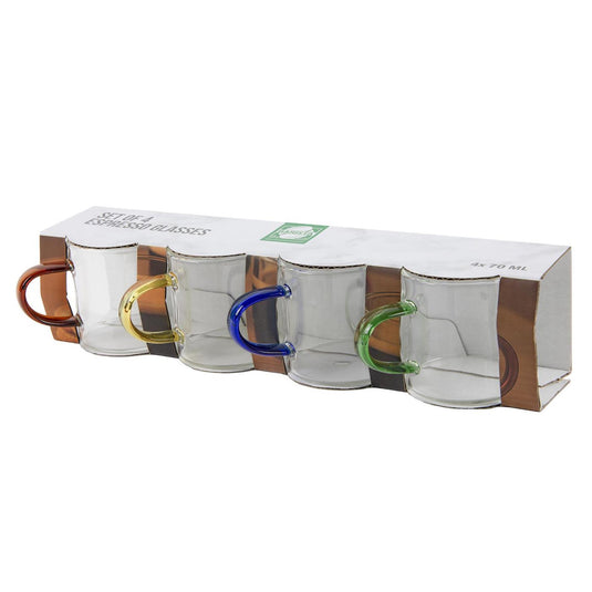 Drinkglazenset espresso 70ml 4-delig