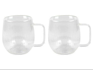 Dubbelwandig glas lines 2-delig