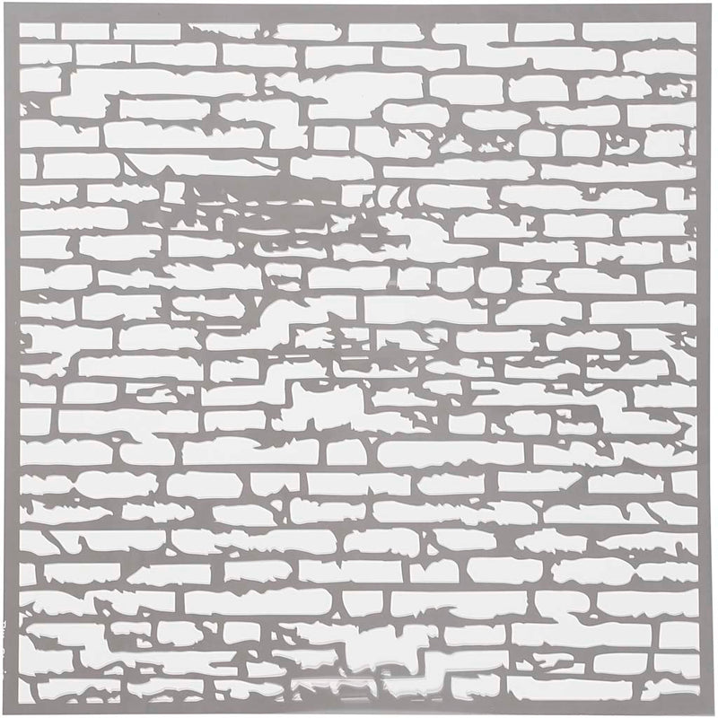 Load image into Gallery viewer, Https: www.cchobby.nl sjabloon-stenen-muur-afm-30-5x30-5-cm-dikte-0-31-mm-1-vel

