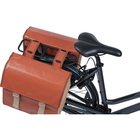 Basil Urban Load dubbele fietstas, rood, waterdicht, 48-53L