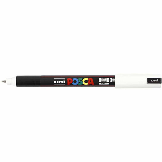 Uni posca marker pc-1mr wit - extra fine 0,7mm