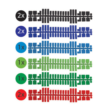 Ministeck uitbreidingsset kleurenstrips 9-delig 31663