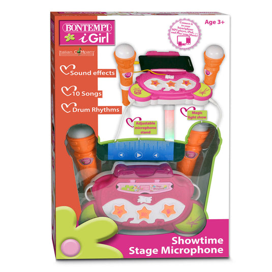 Bontempi stage microfoon roze