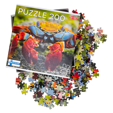 Tactic colourful crab – puzzel – 200 stukjes – kleurrijk zeeleven – strak en rustgevend ontwerp – hoogwaardige scandinavische kwaliteit