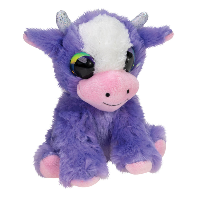 Load image into Gallery viewer, Lumo stars knuffel koe helina 15cm pluche speelgoed met grote ogen.
