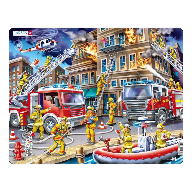 Load image into Gallery viewer, Larsen legpuzzel de brandweermannen, 45st.
