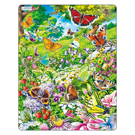 Selecta larsen legpuzzel dieren - vlinders, 42st.