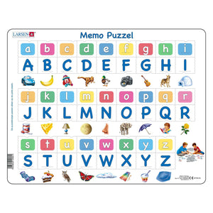 Selecta larsen memopuzzel leren lezen - het alfabet met afbeeldingen, 52st.