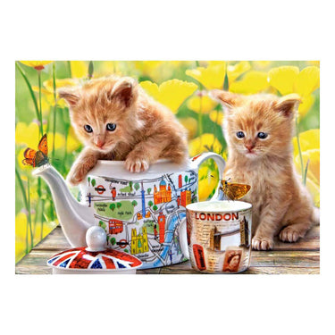 Castorland tea time – puzzel – 500 stukjes – satijnen afwerking – perfecte pasvorm – europese kwaliteit