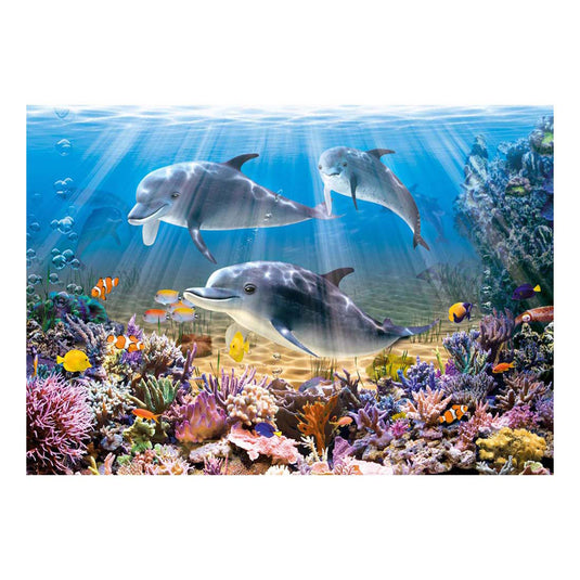 Selecta castorland legpuzzel dolphins underwater, 500st.