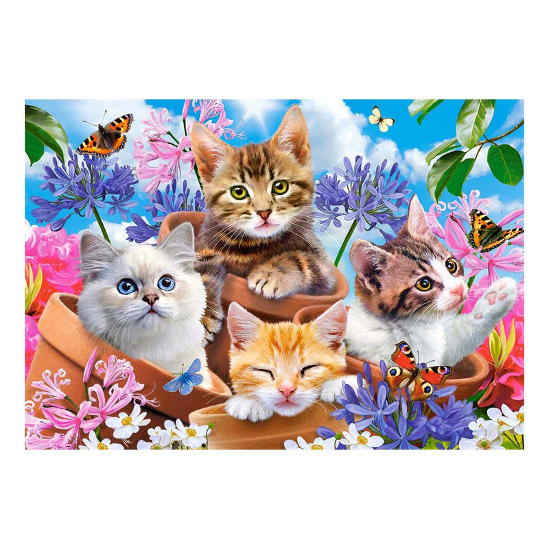 Load image into Gallery viewer, Selecta castorland legpuzzel kittens with flowers, 500st.
