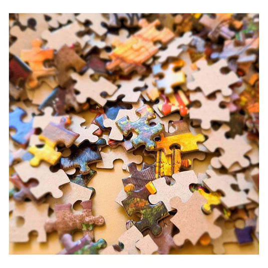 Selecta castorland legpuzzel sunflowers in a peacock vase, 1000st.