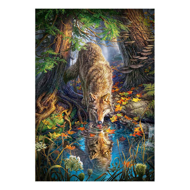 Castorland wolf in the wild – puzzel – 1.500 stukjes – satijnen afwerking – perfecte pasvorm – europese kwaliteit