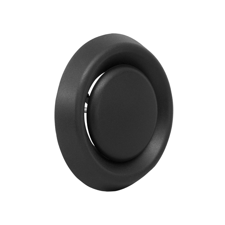 Load image into Gallery viewer, Renson 1068944 - inbouw afzuigventiel pvc 736 (dia 100) str 9005 (zwart) | 2 stuks
