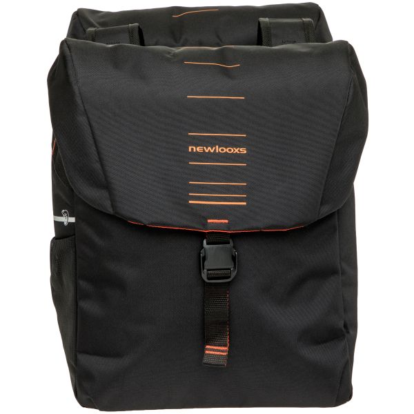Load image into Gallery viewer, Newlooxs tas new looxs vigo dubbel | zwart oranje | 40l
