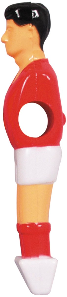 Buffalo tafelvoetbal pop 13 mm rood wit 4 stuks