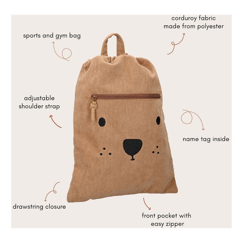 Load image into Gallery viewer, Kidzroom gymtas prague beary excited
