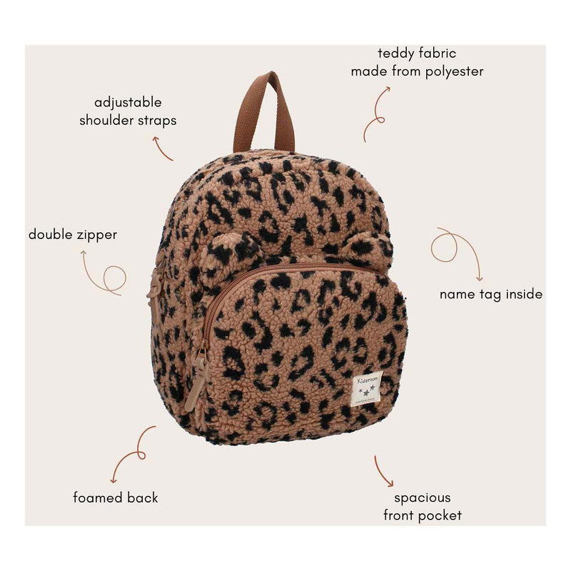 Load image into Gallery viewer, Kidzroom rugzak beary excited panterprint
