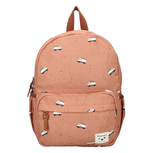 Kidzroom rugzak turin enchanted memories bruin brandweerwagen