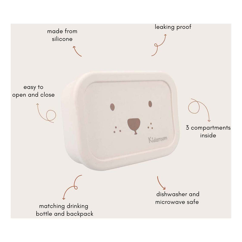 Load image into Gallery viewer, Kidzroom broodtrommel lovely lunch teddybeer
