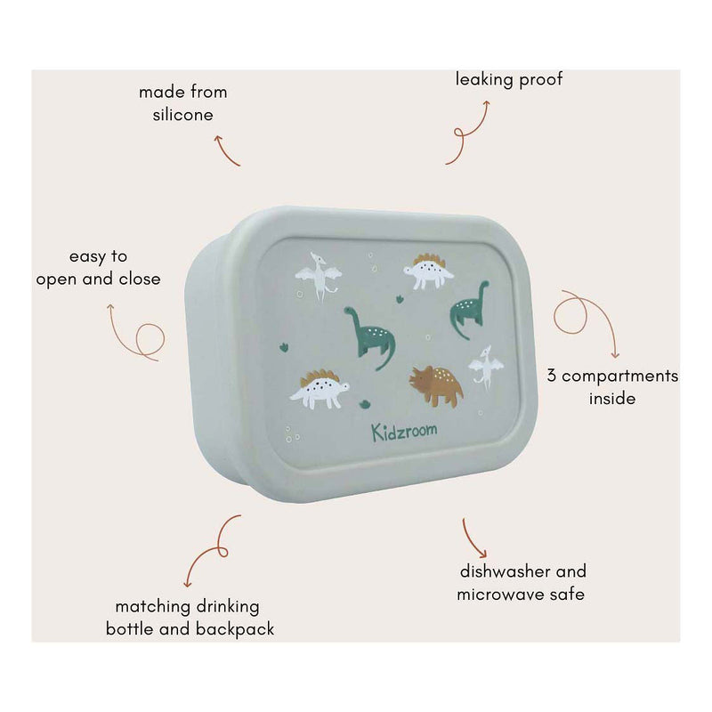 Load image into Gallery viewer, Kidzroom broodtrommel lovely lunch dino
