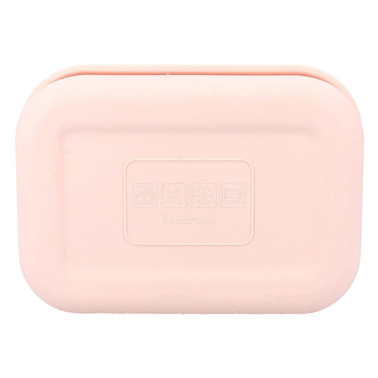 Kidzroom magical meadows lunchbox - 1.2 l - 6 x 17 x 12 cm - roze - hartjes
