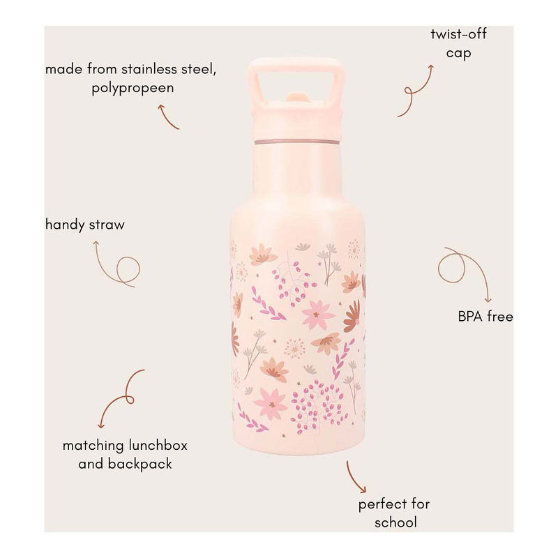 Load image into Gallery viewer, Kidzroom drinkfles sweet sips bloemen, 350ml
