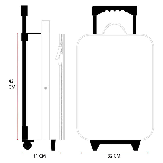 Vadobag fien en teun trolley koffer dierenvriendjes