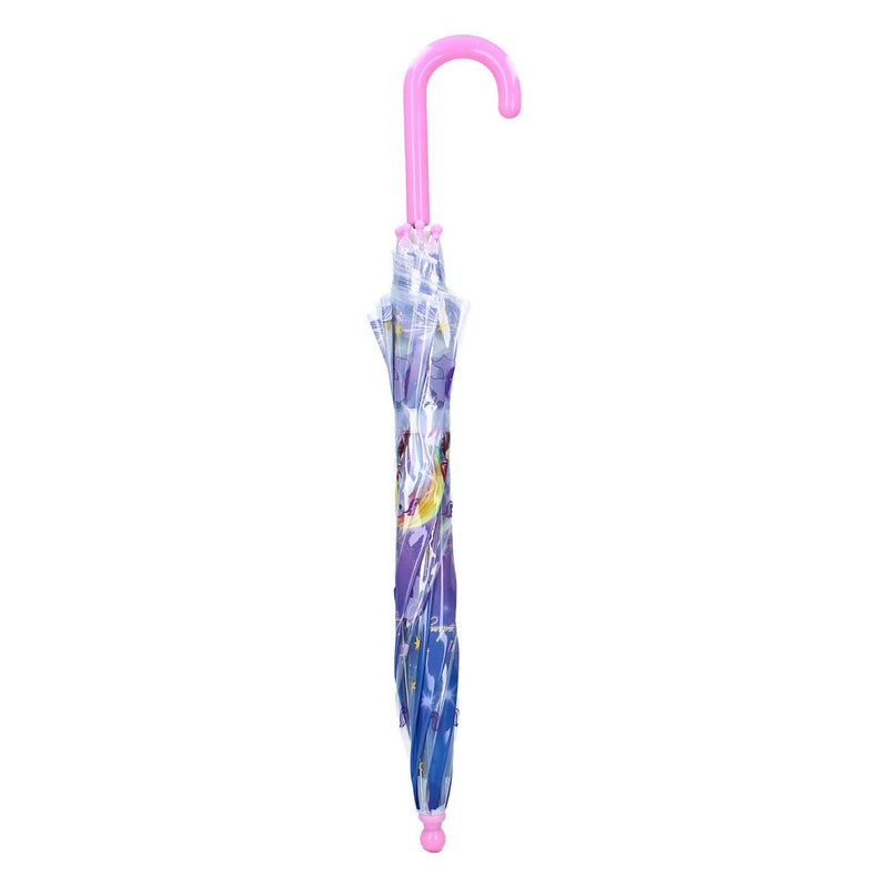 Load image into Gallery viewer, Vadobag unicorn academy rainy days paraplu - paars transparant - 60 x 71 x 71 cm - kinderparaplu - sophia wildstar
