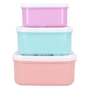 Vadobag frozen snackbox en fruitdoos lichtgroen en roze - 3in1