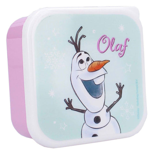 Vadobag frozen snackbox en fruitdoos lichtgroen en roze - 3in1