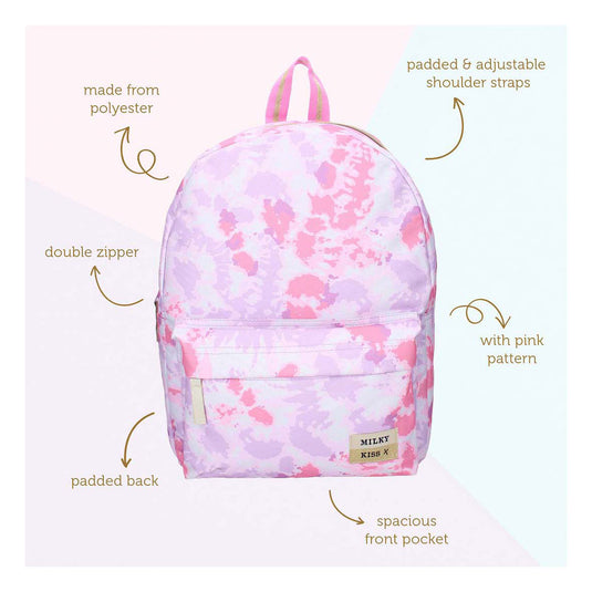 Milky kiss rugzak love and laughter - paars