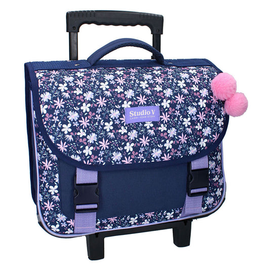 Vadobag milky kiss flower bomb trolley-boekentas