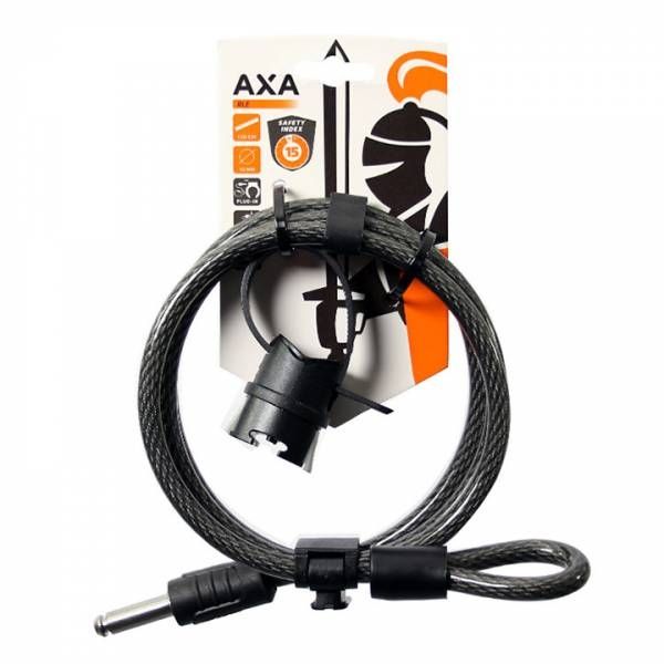 Load image into Gallery viewer, AXA RLE 150cm Slotkabel - Zwart
