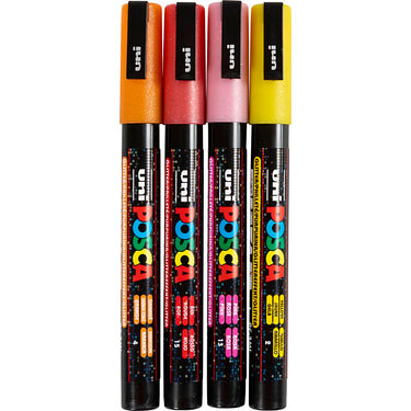 Https: www.cchobby.nl posca-marker-afm-pc-3m-lijndikte-0-9-1-3-mm-fijn-glitterkleuren-4-stuk-1-stuk