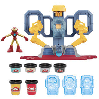 Load image into Gallery viewer, Play-doh marvel iron man harnas laboratorium speelset - boetseerklei - inclusief iron man figuur
