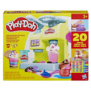 Load image into Gallery viewer, Hasbro playdoh regenboog shimmer cafe speelset
