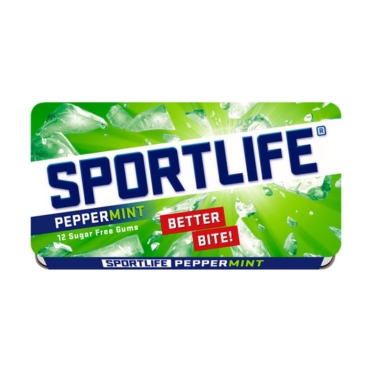 Sportlife peppermint suikervrije kauwgom 1x(48x18g)