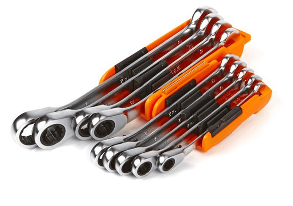 Ratchet ring spanner set 142/SC9I Beta Tools (9-piece in holder)