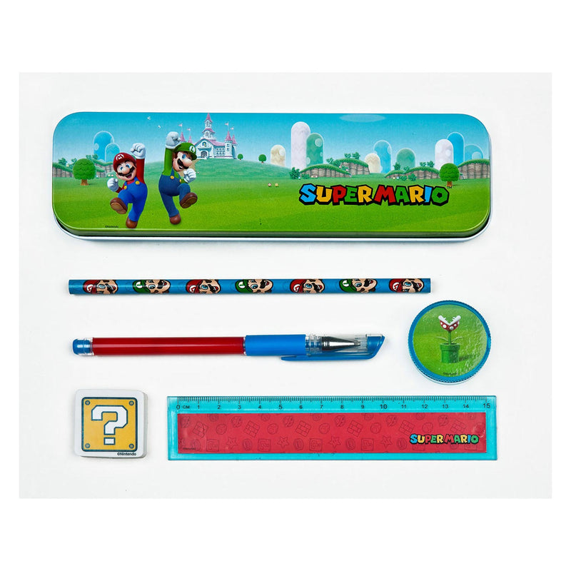 Load image into Gallery viewer, Undercover gmbh undercover super mario schoolset - 7-delig blik met schrijfwaren.
