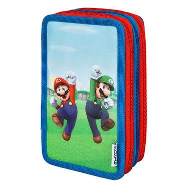 Undercover super mario 3-vaks gevulde etui