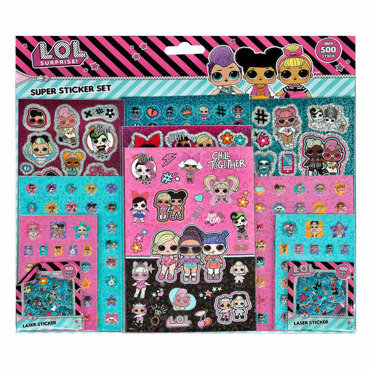 L.o.l. l.o.l surprise! super stickerset, 500st.