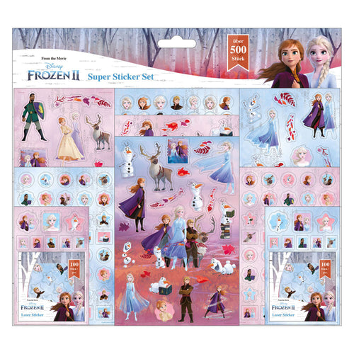 Undercover super stickerset disney frozen, 500dlg.
