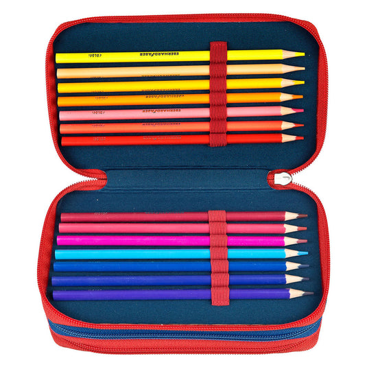 Undercover 3-vaks gevulde etui spiderman