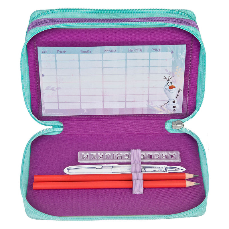 Load image into Gallery viewer, Undercover etui disney frozen 3-vaks gevuld schoolset multi kleuren.
