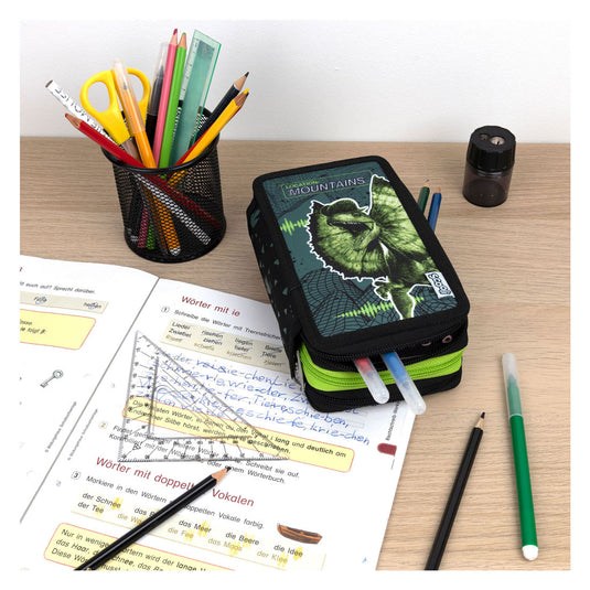 Undercover 3-vaks gevulde etui jurrasic world