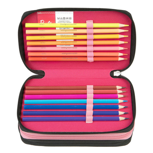 Undercover 3-vaks gevulde etui barbie