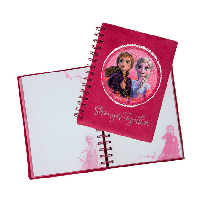 Load image into Gallery viewer, Undercover disney frozen notitieboek a5 met pailletten - multicolor.
